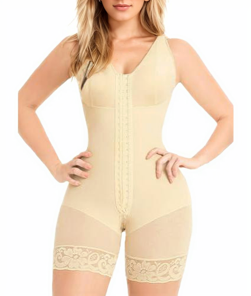 Fajas Colombianas Shapewear for Women Tummy Control Full Shapewear Butt Lifter with Zipper Crotch