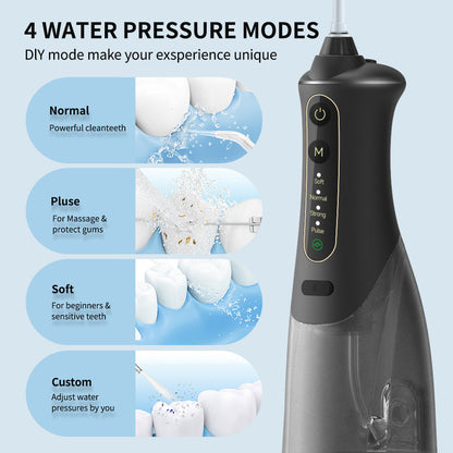 New Water Flosser Portable Pulse IPX7 Waterproof Toothbrush